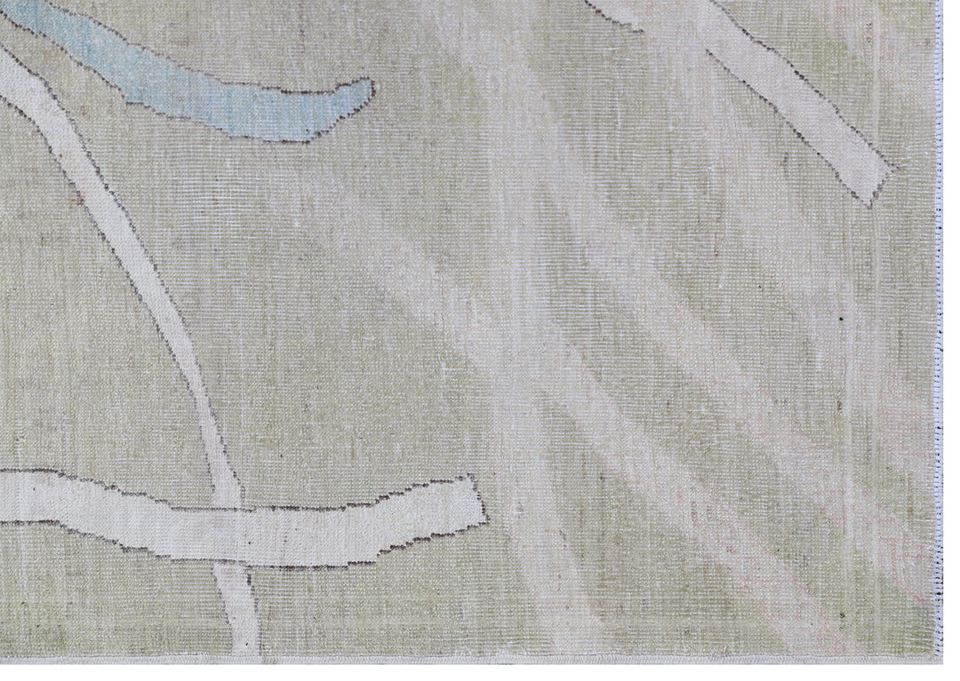 9'x12' Blue Cream Pink Marin Life Design Ariana Large Modern Area Rug