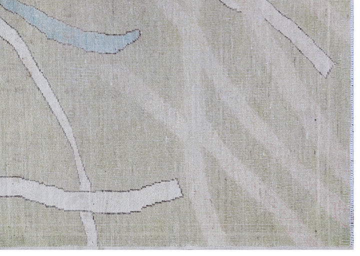 9'x12' Blue Cream Pink Marin Life Design Ariana Large Modern Area Rug