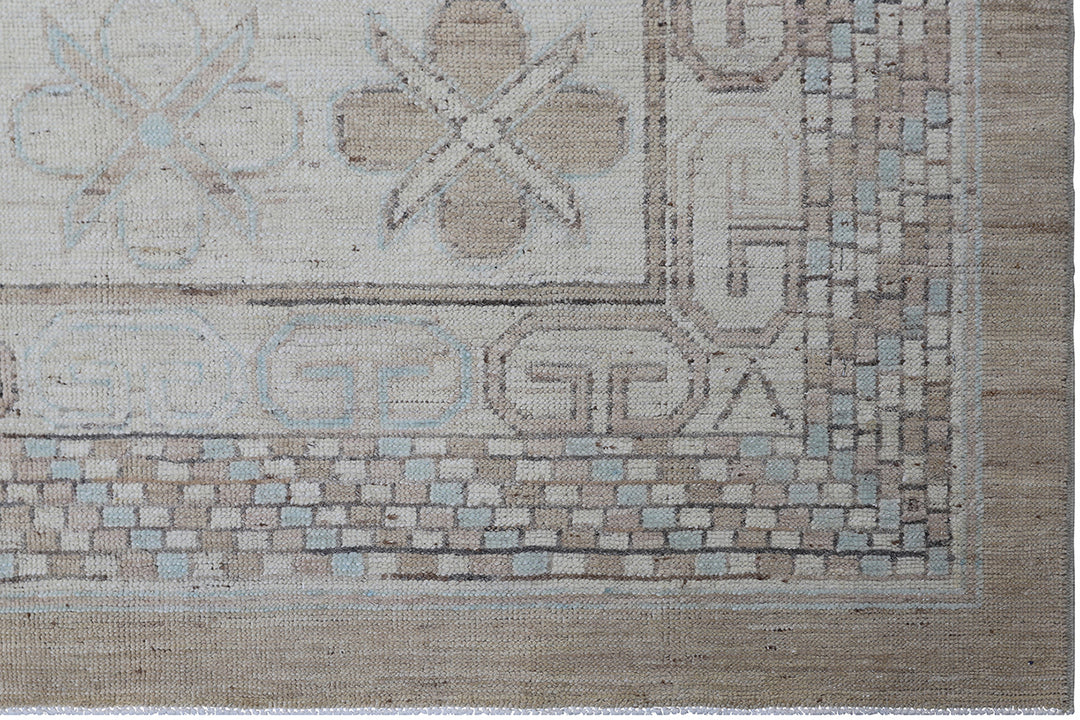 12'x17' Hand-Knotted Khotan Samarkand Rug | Artisan-Made