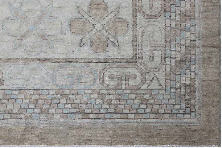 12'x17' Hand-Knotted Khotan Samarkand Rug | Artisan-Made