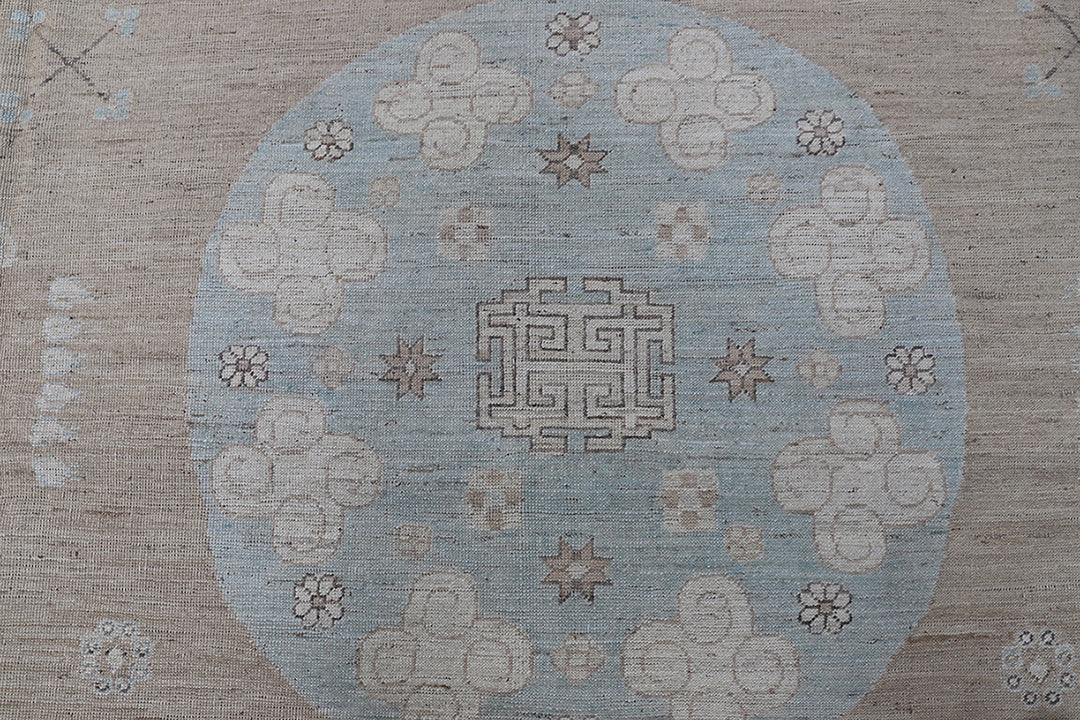 12'x17' Hand-Knotted Khotan Samarkand Rug | Artisan-Made