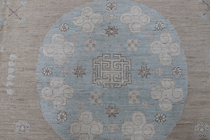12'x17' Hand-Knotted Khotan Samarkand Rug | Artisan-Made
