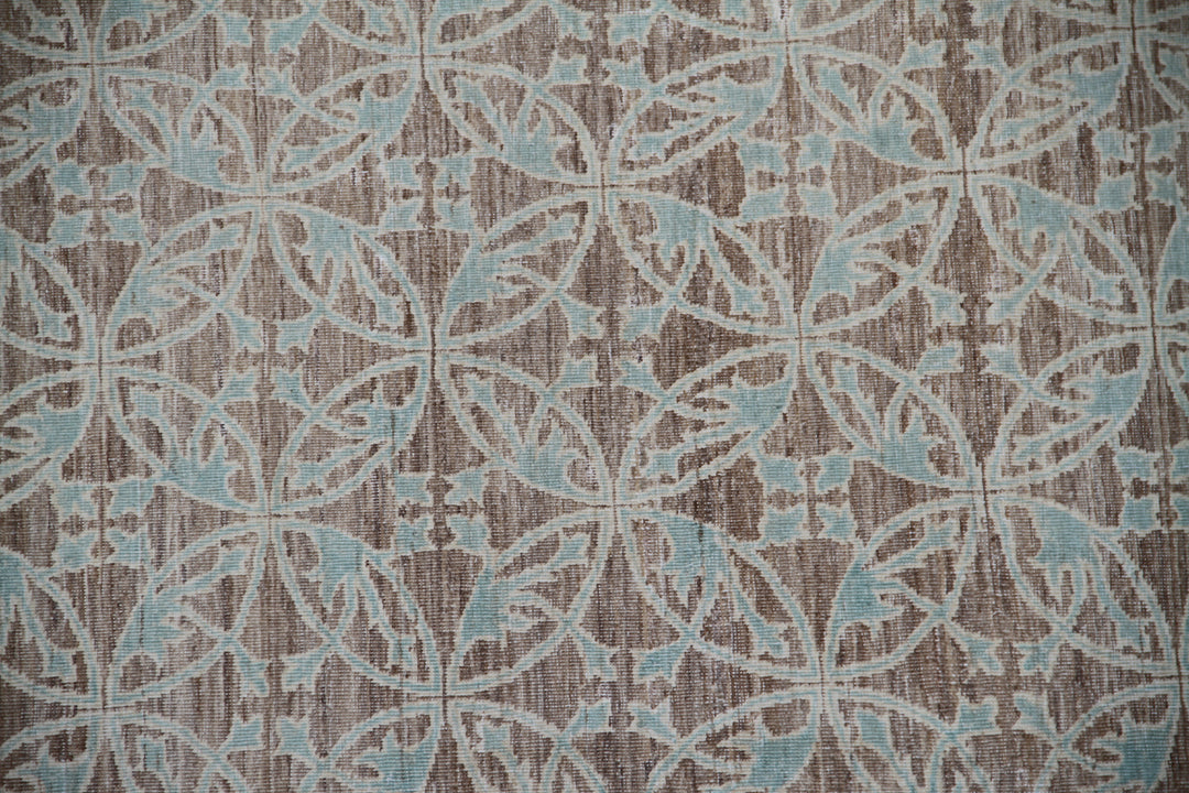 9'x12' Blue and Grey Geometric Ariana Transitional Rug