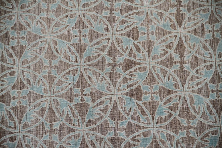 9'x12' Blue and Grey Geometric Ariana Transitional Rug