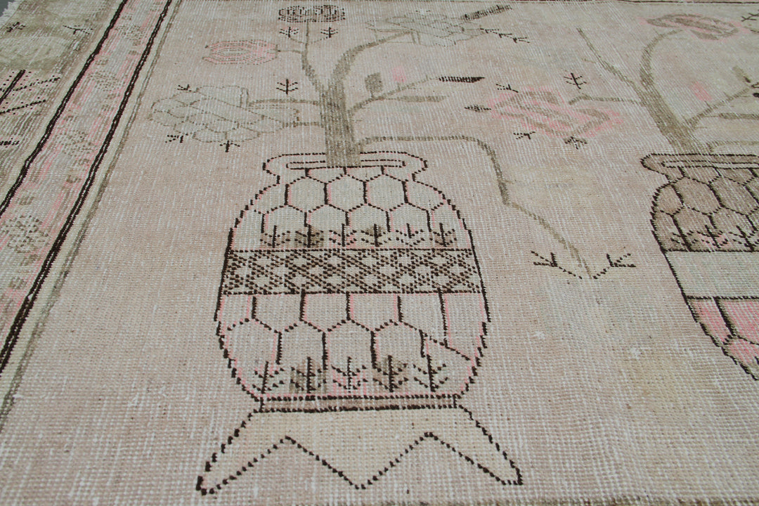 9.03 x  5.04 Vintage Samarkand Khotan Rug