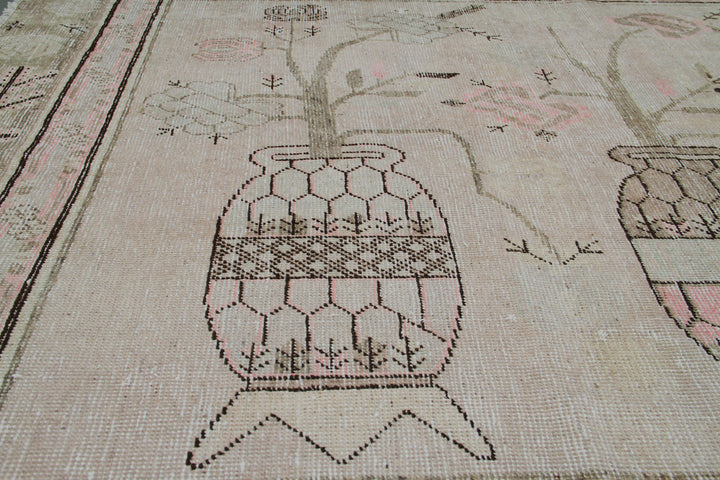 9.03 x  5.04 Vintage Samarkand Khotan Rug