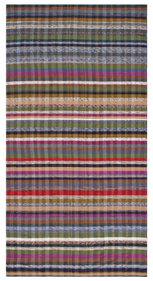 6x12 Colorful Vintage Turkish Thin Kilim