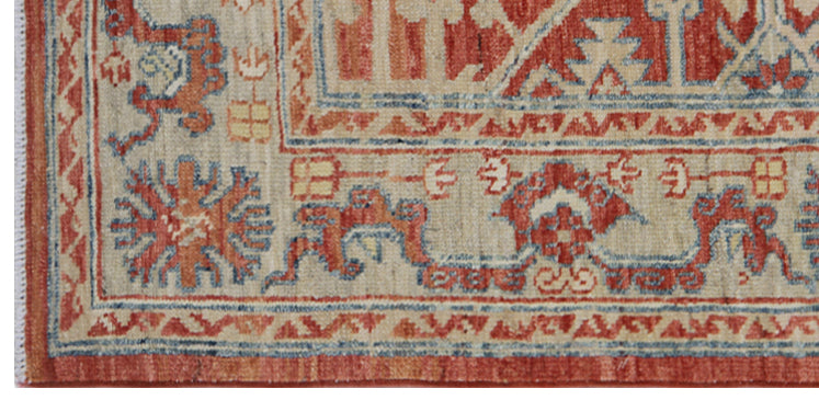 4'x6' Rust Turkish Design Ariana Traditional Small Rug