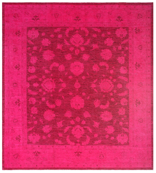 10'x8'Pink Agra Design Ariana Over-dye Area Rug
