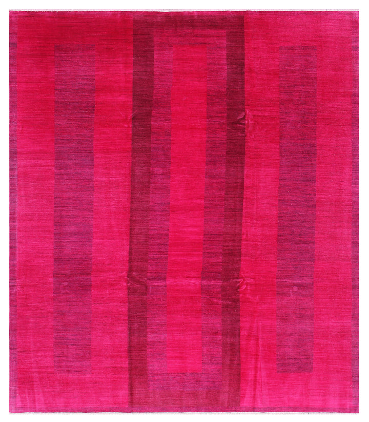 8'x10' Pink Modern Design Ariana Over-dye Area Rug