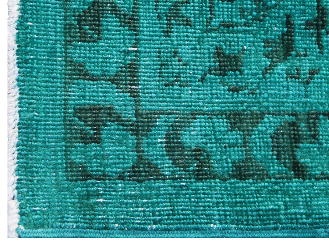 6'x9' Teal Blue Persian Design Ariana Overdye Rug