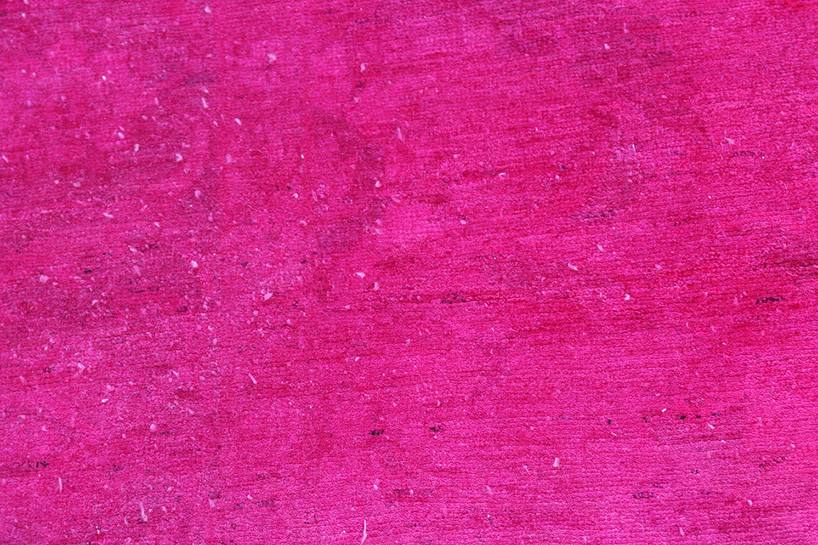 6'x8' Contemporary Persian Design Hot Pink Fushia Ariana Overdye Rug