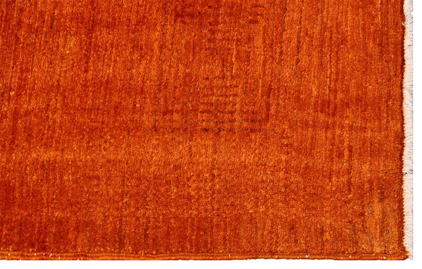 8'x10' Orange Contemporary Design Ariana Overdyed Rug