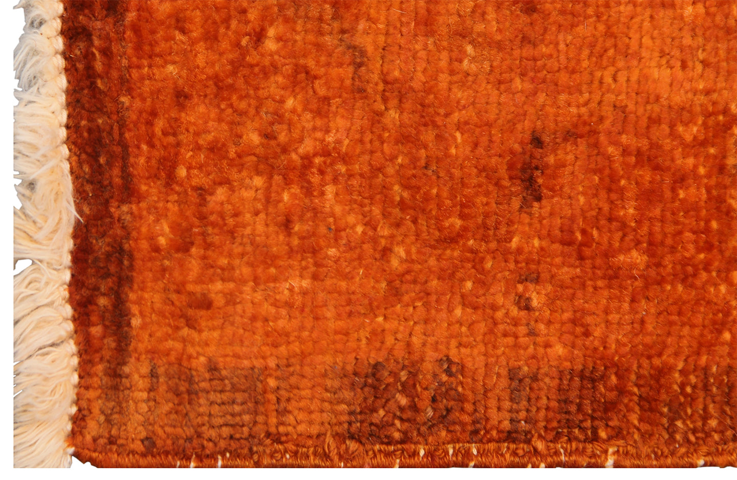 8'x10' Orange Red Persian Design Ariana Over-dye Rug