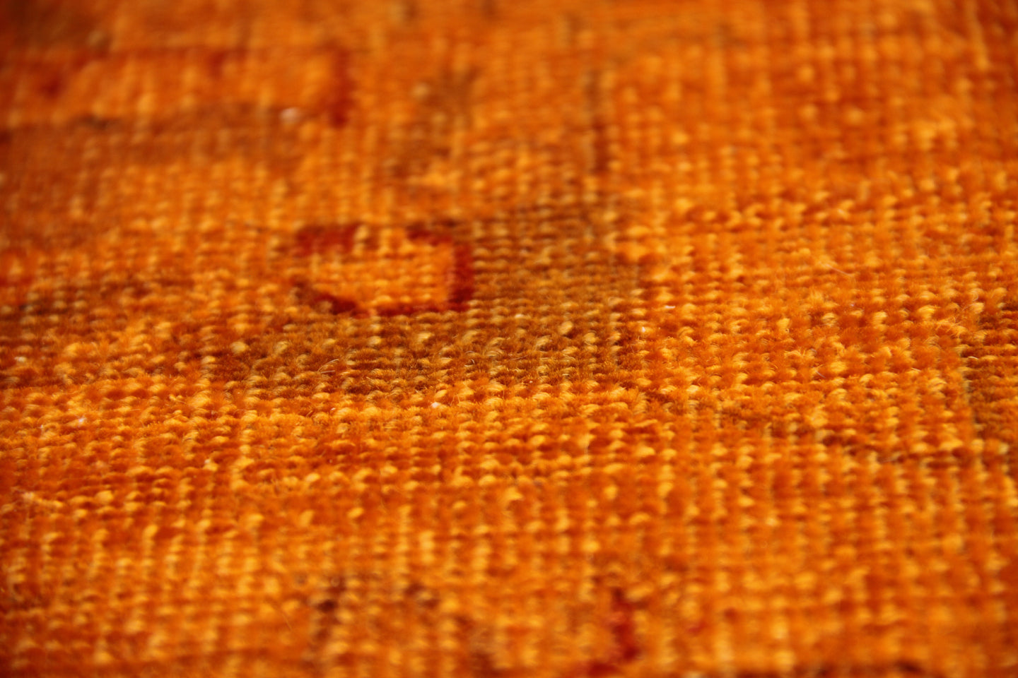 7x8 Orange Red Tabriz Design Ariana Over-dye Rug