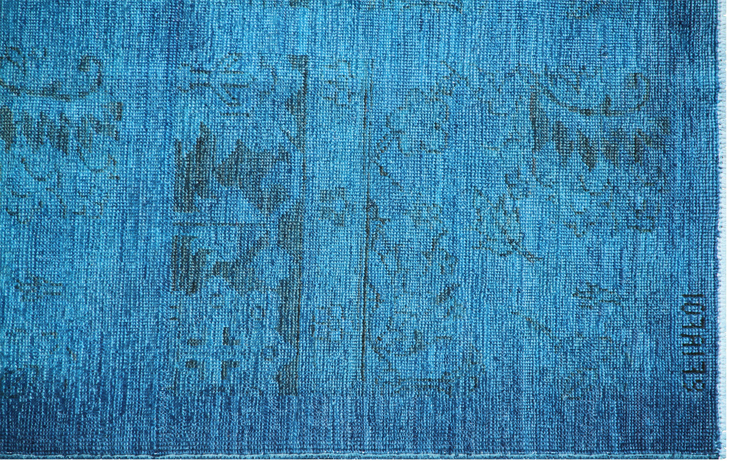 6'x9' Blue Persian Contemporary Design Ariana Overdyed Rug