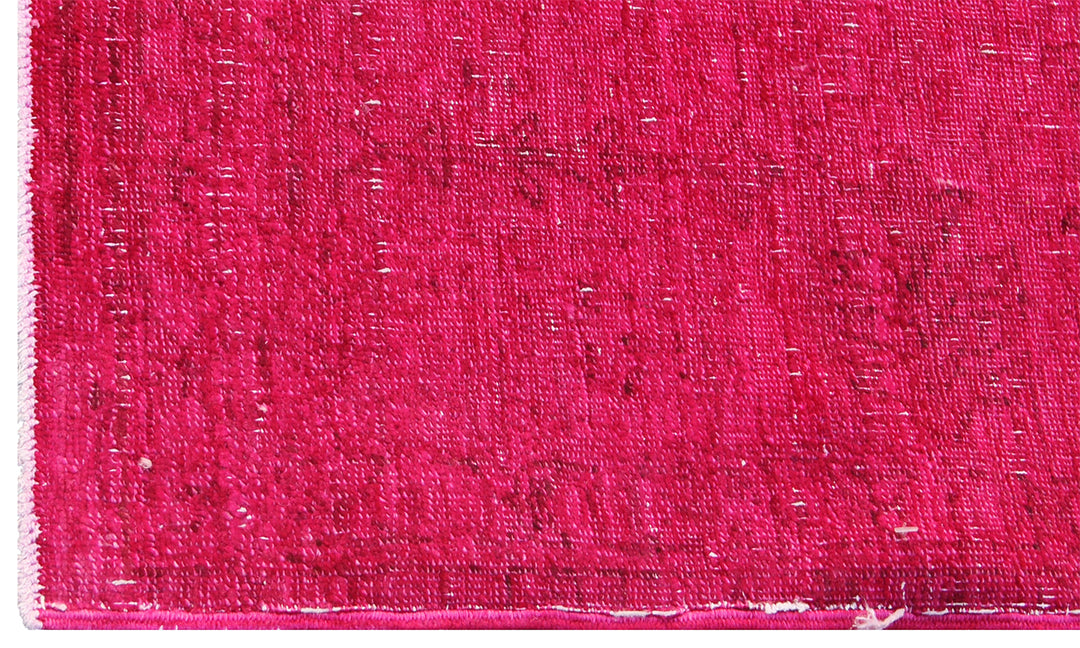 6'x9' Fushia Hot Pink Ariana Over-dye Rug