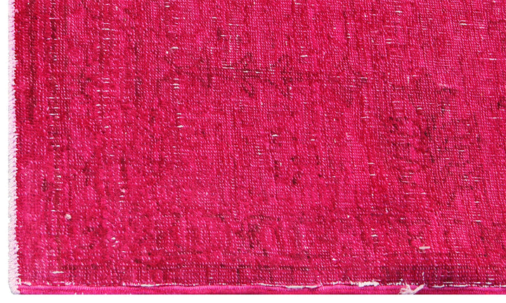 6'x9' Fushia Hot Pink Ariana Over-dye Rug