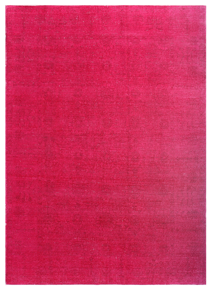 6'x9' Fushia Hot Pink Ariana Over-dye Rug