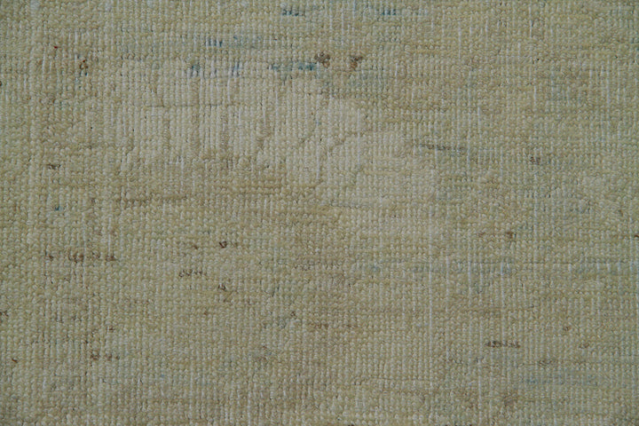 3x17 Soft Washed-out Pale Tabriz Design Ariana Transitional Runner Rug