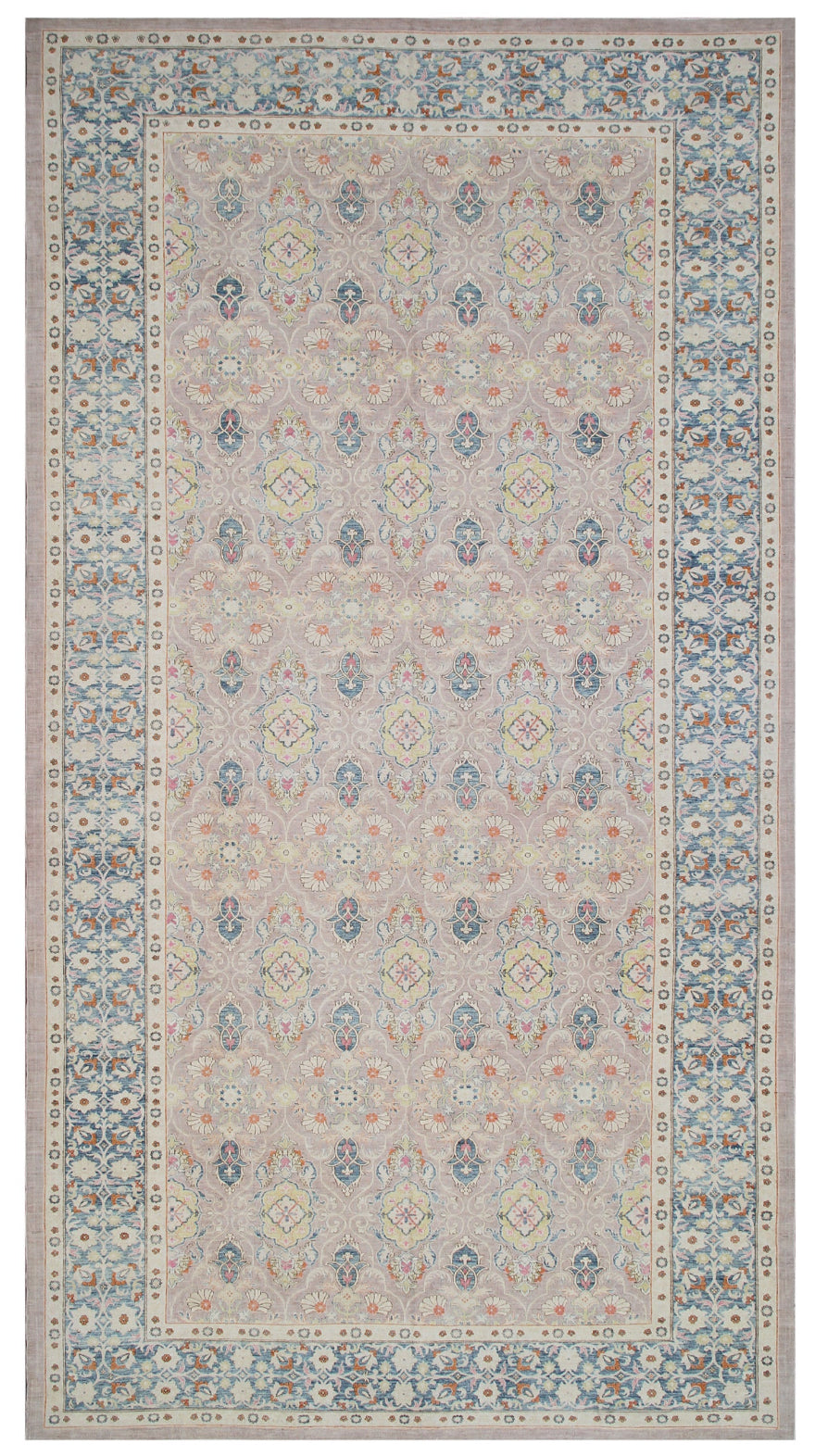 10'x19' Large Fine Polonaise Design Ariana Transitional Hand Knotted Wool Area Rug