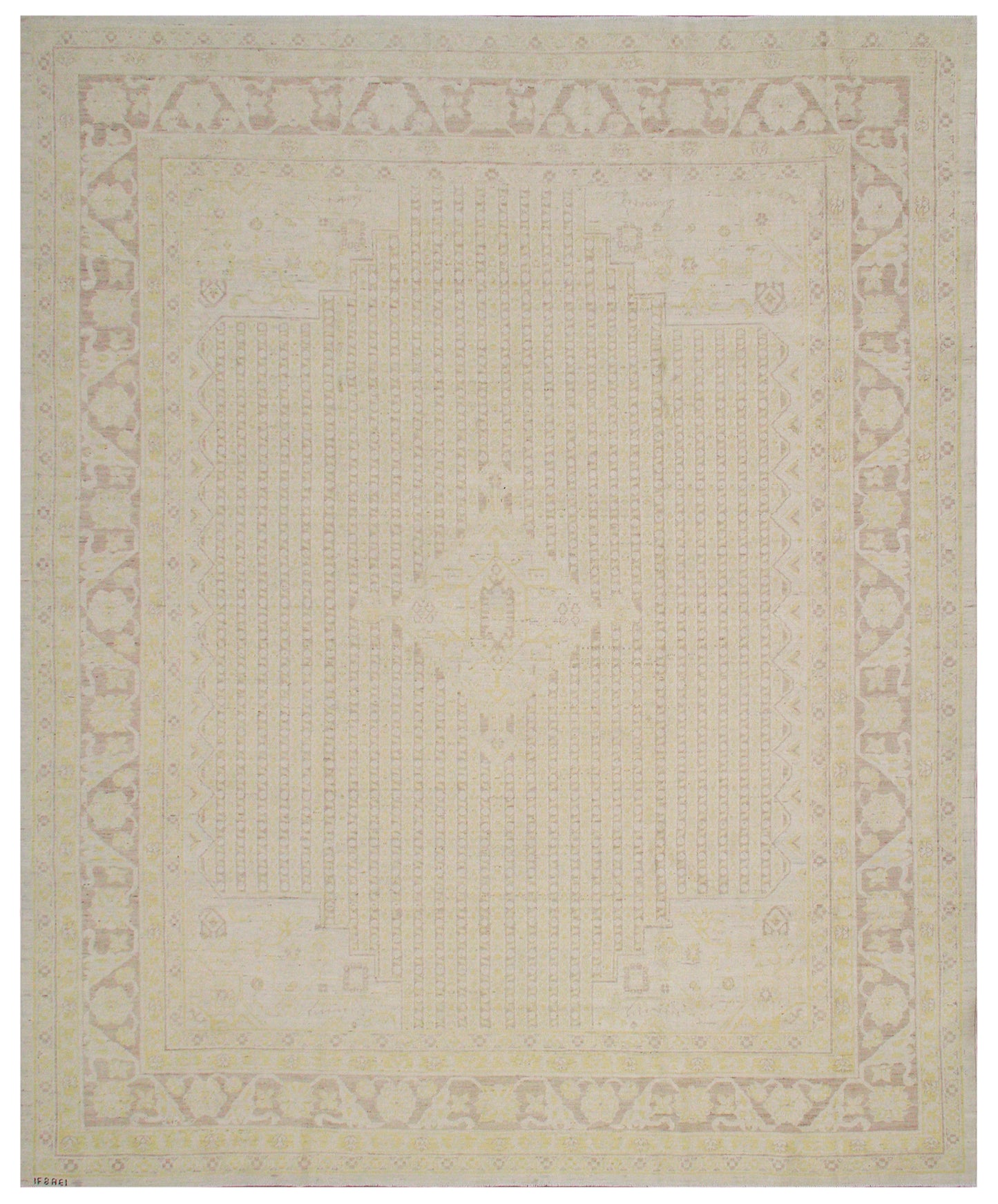 9.06 x  7.09 Soft Color Palette Persian Design Hand-Knotted By specialized Ariana Artisans Weavers