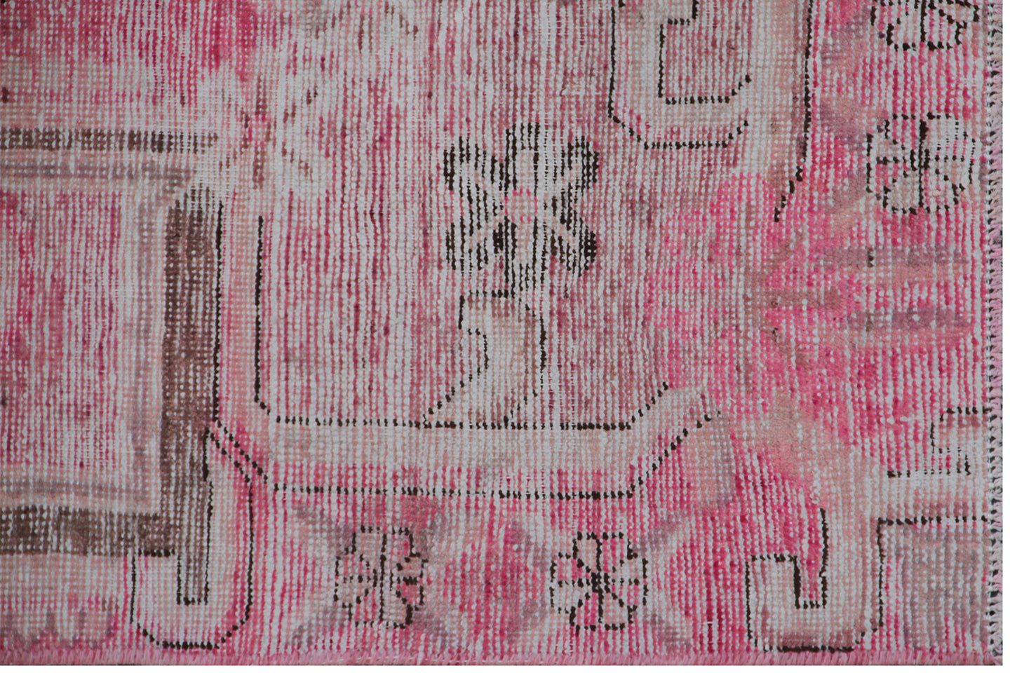 8'x4' Ariana Vintage Pink Cream Samarkand Rug