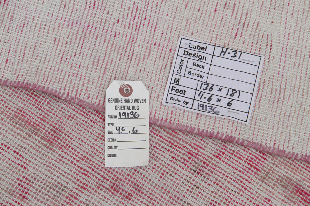6'x5'Antique Traditional Samarkand Rug