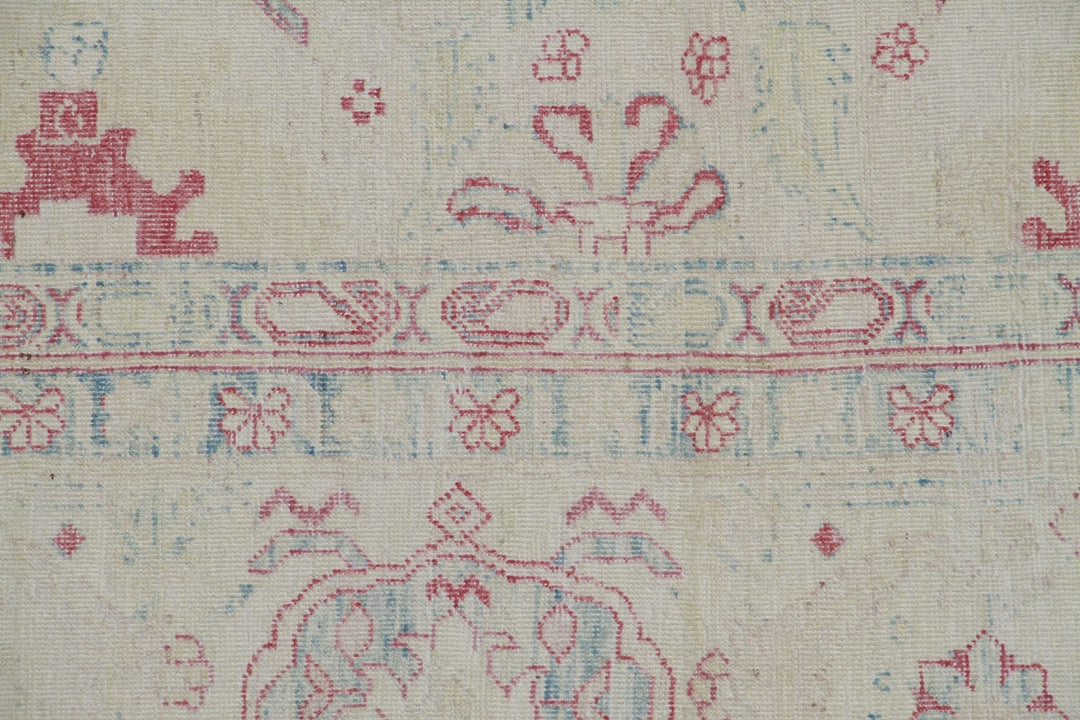 11'x15' Large Soft Pink Ariana Transitional Hand Knotted Rug
