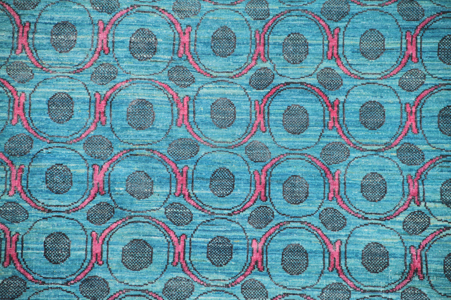 4x6 Circular Design Turquoise Ariana Modern Rug
