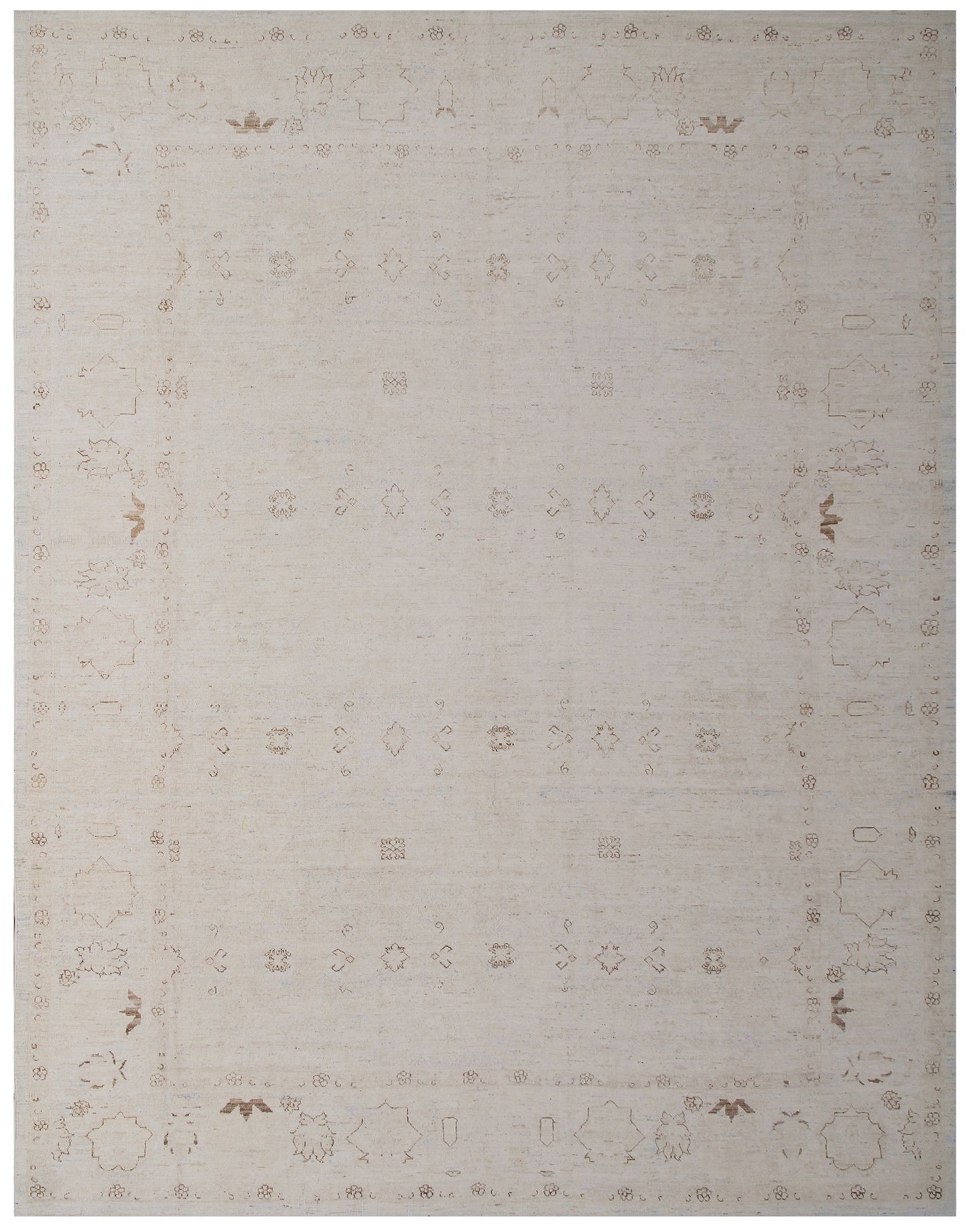 9.07 x  7.11 Fine Faded Worn-out Vintage Style Thin Ariana Transitional Area Rug