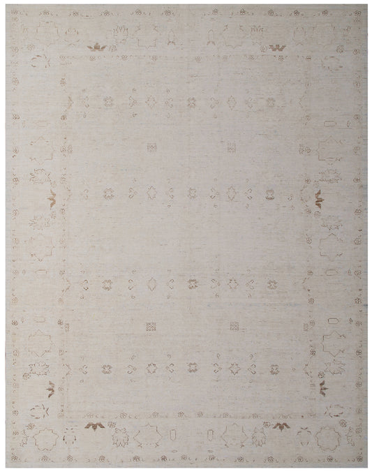10' x 8' Fine Faded Worn-out Vintage Style Ariana Agra Design Area Rug
