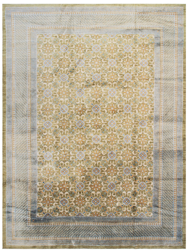 9'x12' Wool Rug | Gold | Ariana Traditional Rug