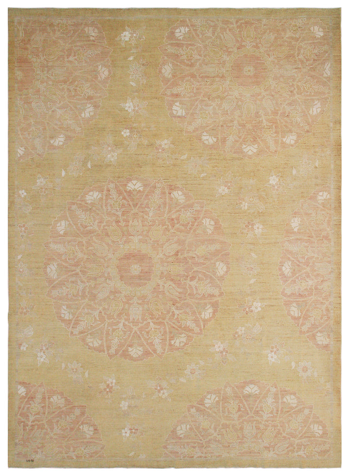 9'x12' Pale Pink Ottoman Design Ariana Transitional Rug