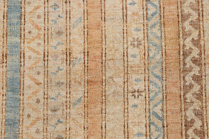 3'x5' Multi Color Striped Afshar Design Ariana Transitional Collection Small Rug