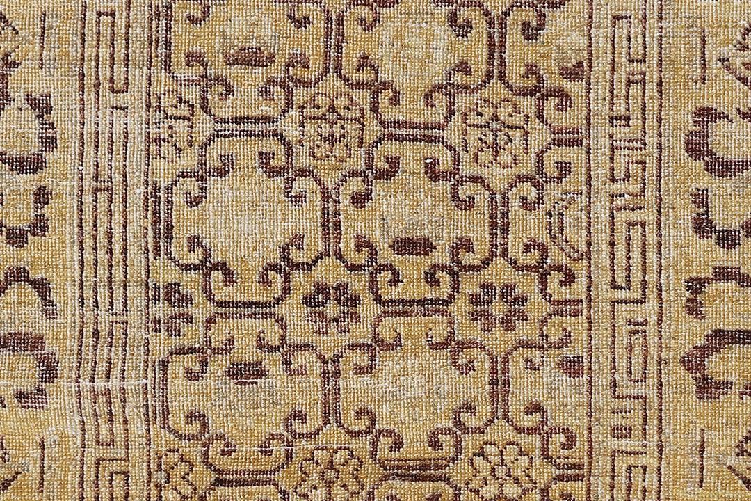 3'x5' Yellow Brown Geometric Contemporary Ariana Samarkand Design Small Rug