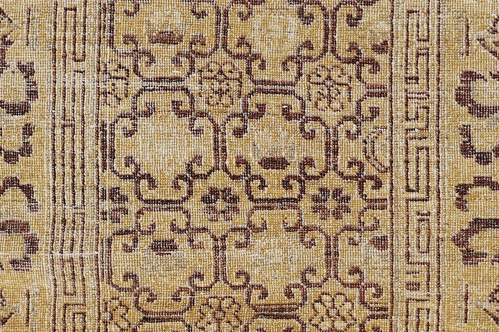 3'x5' Yellow Brown Geometric Contemporary Ariana Samarkand Design Small Rug