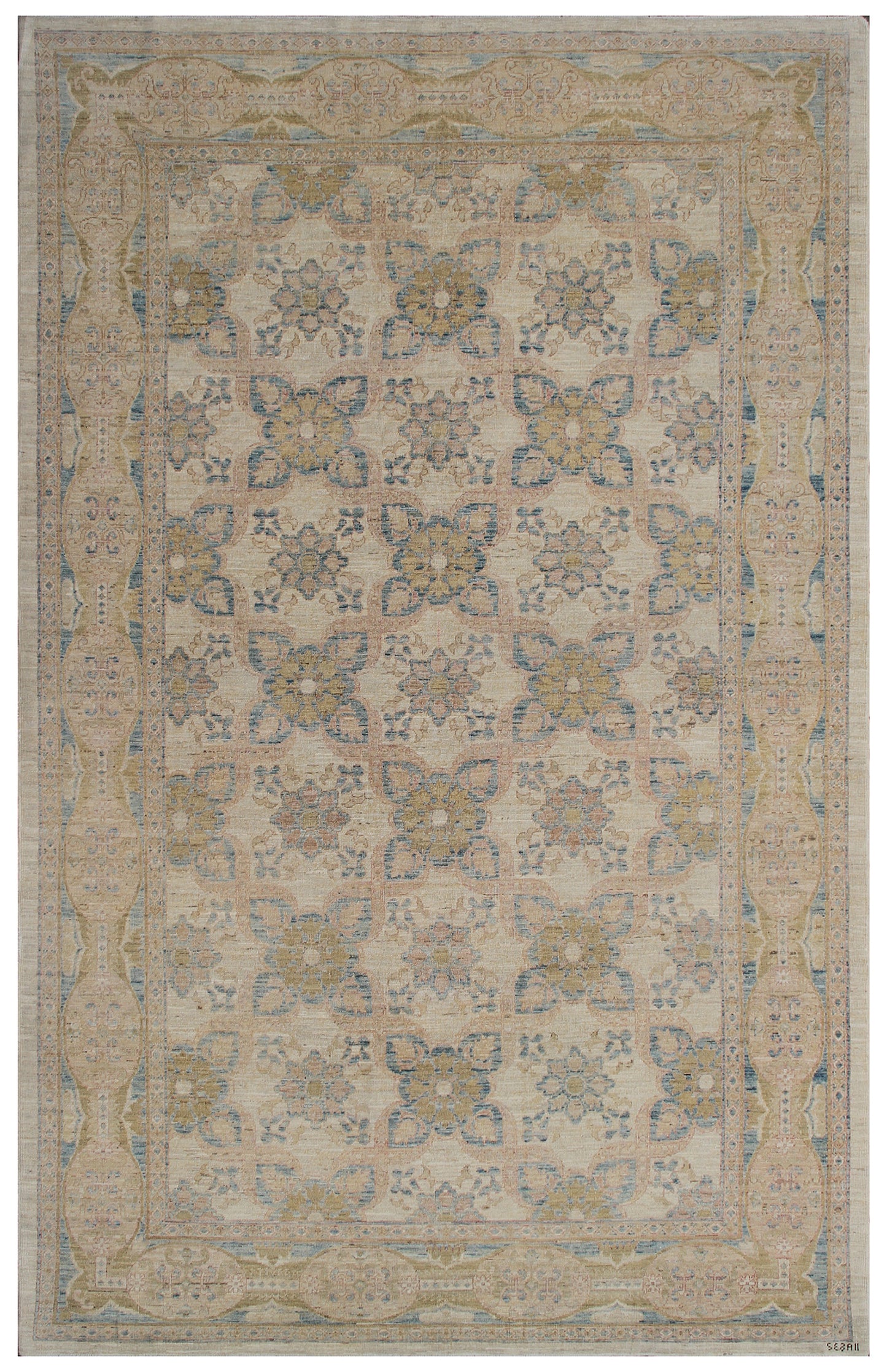 6'x9' Persian Design Great Colors Hand-Knotted Ariana Traditional Rug