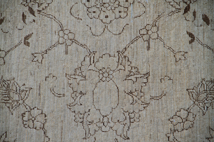 6'x9' Ariana Agra Design Ivory Brown Traditional Rug