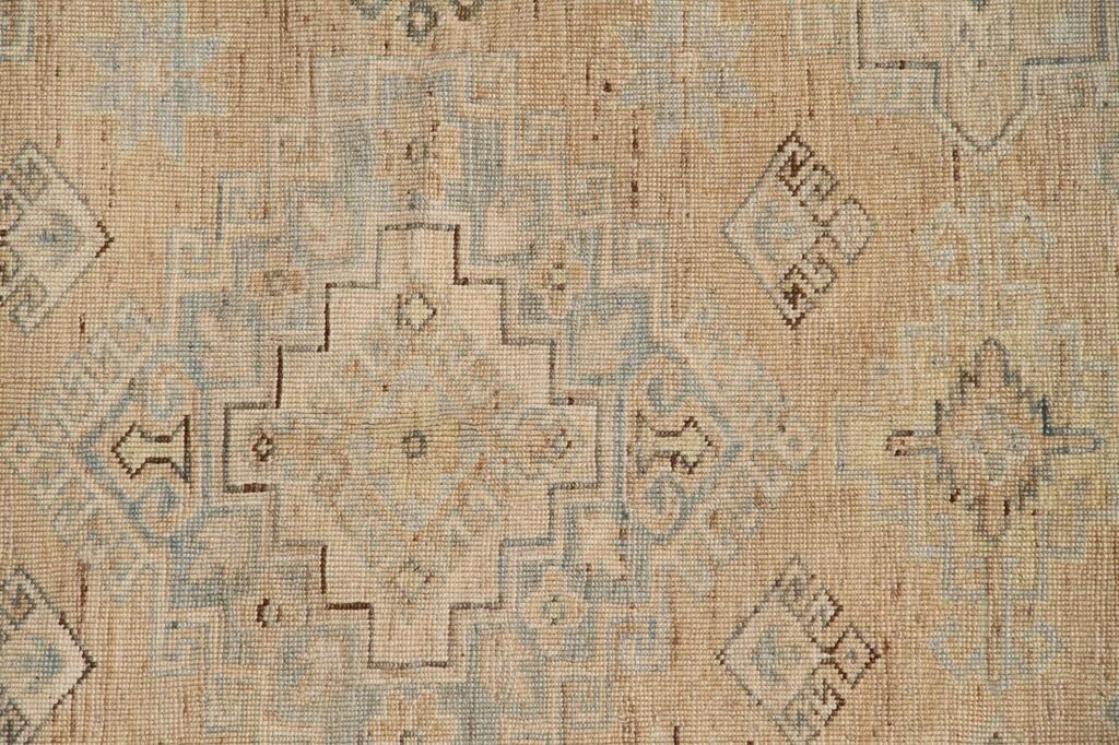 6'x8' Ariana Caucasian Design Geometric Taupe Beige Brown Medium Size Rug