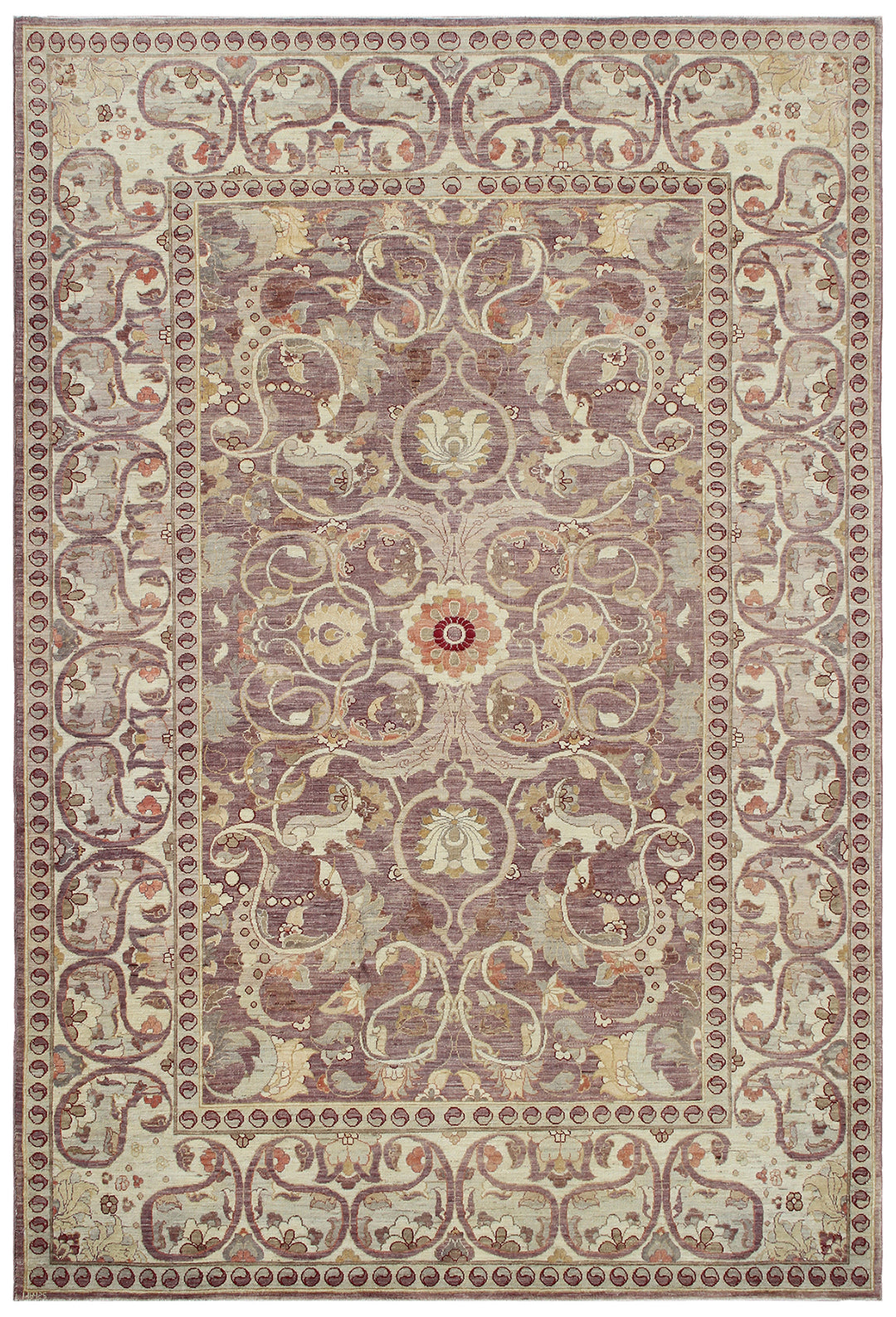 6'x9' Ariana  Silk and Wool Luxury Polonaise Design Rug