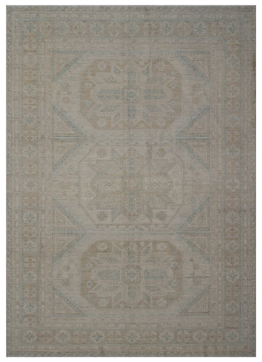 6x8 Soft Geometric Design Ariana Hazara Collection Rug