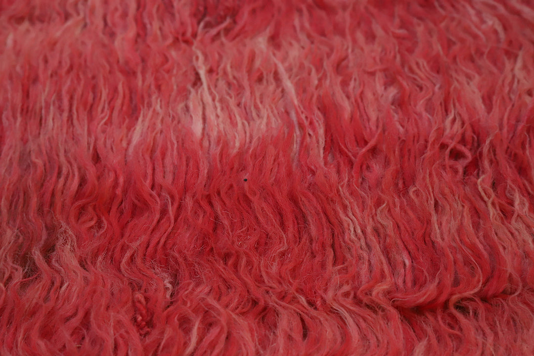 8'x10' Solid Red Moroccan Style Shaggy Ariana Barchi Rug