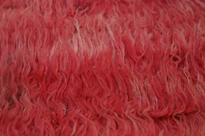 8'x10' Solid Red Moroccan Style Shaggy Ariana Barchi Rug