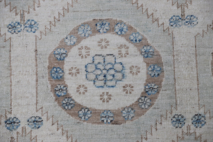 8'x10' Samarkand Khotan Design Ariana Hand-Knotted Area Rug