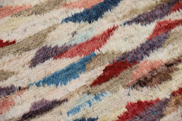 10'x12' Colorful Geometric Ariana Barchi Shaggy Wool Rug