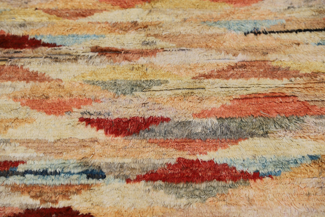 10'x12' Colorful Geometric Ariana Barchi Shaggy Wool Rug