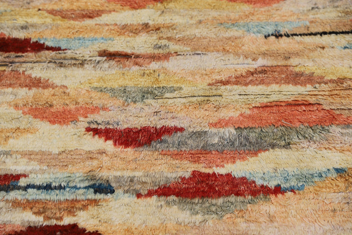 10'x12' Colorful Geometric Ariana Barchi Shaggy Wool Rug