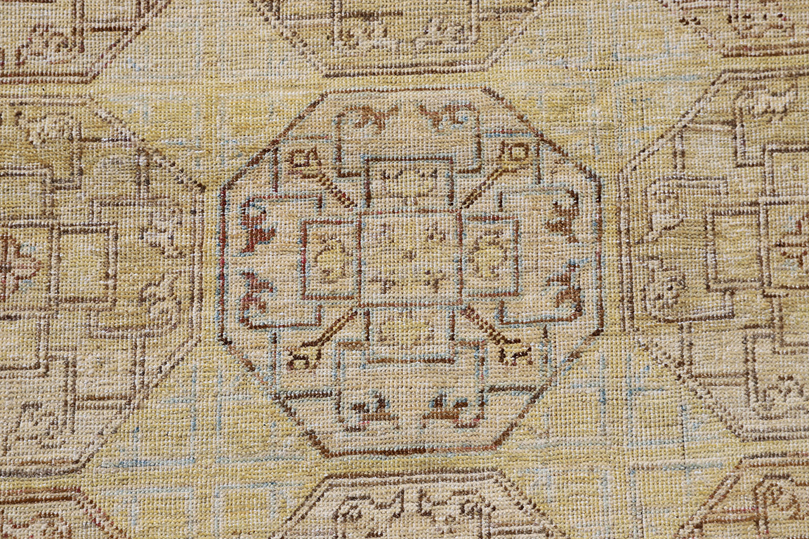 11x14 Yellow Geometric Ariana Samarkand Design Rug