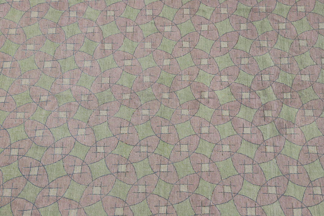 9'x12' Luxury Rug | Ariana Pink Pastel Geometric Modern Design Rug